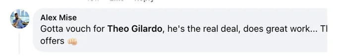 Alex Moe — gotta vouch for Theo, he's the real deal