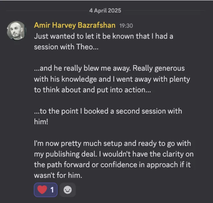 Client testimonial — Amir Harvey Bazrafshan